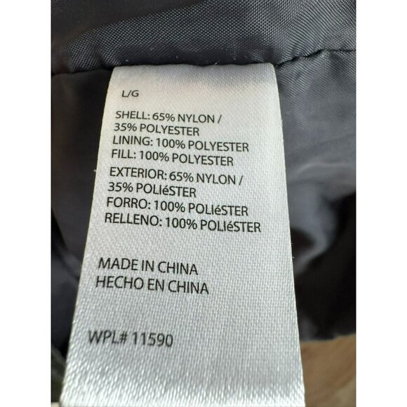 Men's Quilted Vest Size Large Weatherproof Vintage Green Pockets Outdoor - Picture 9 of 11